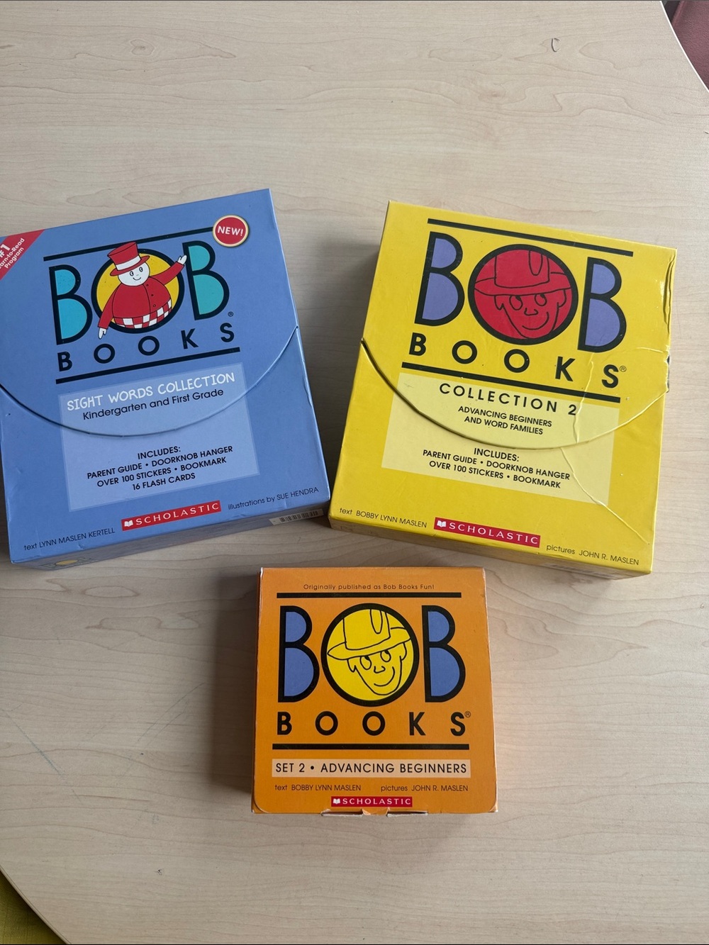 Scholastic Bob Books Sets in Blue, Yellow & Orange